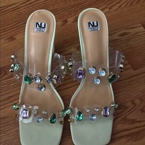 Women's Embellished Sandals - green